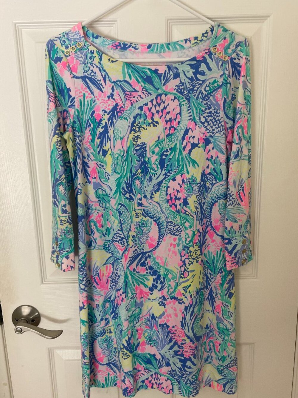 Like New Lilly Pulitzer Women's Sophie Dress in Mermaid Size S